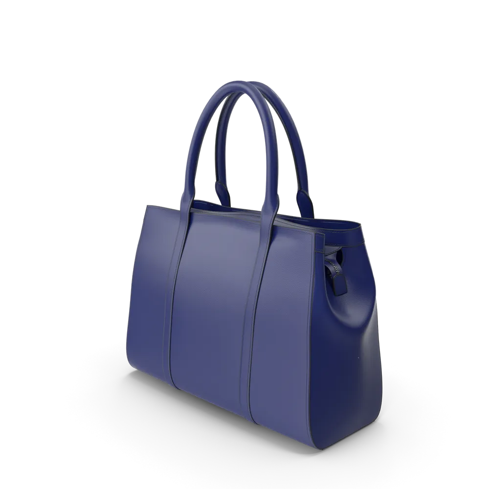 Blaue Damenhandtasche