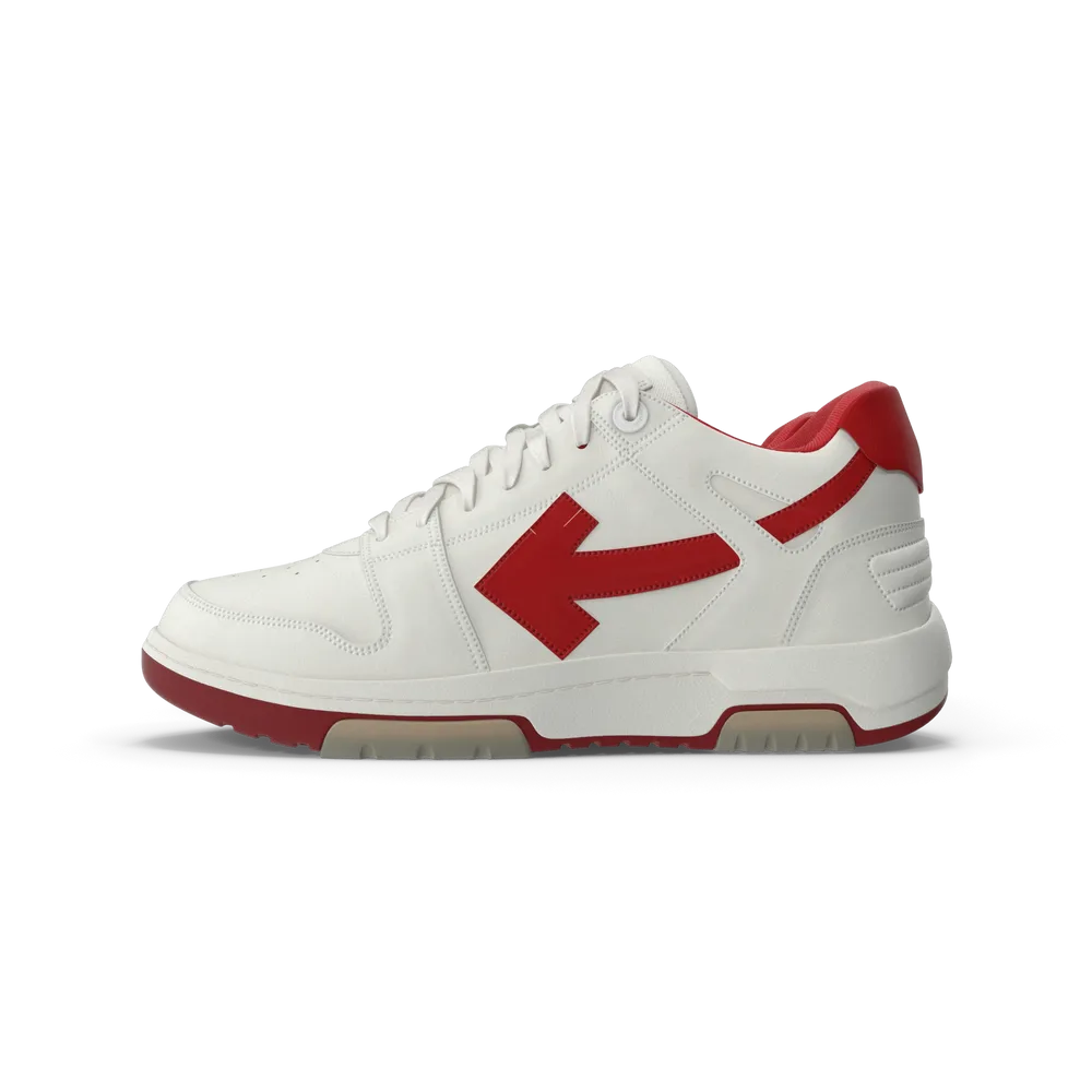 Sport-Sneaker Off-White & Rot