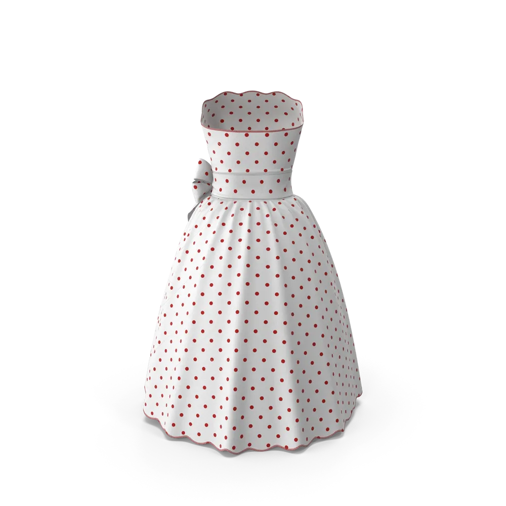 Kleid mit Erbsenmuster
