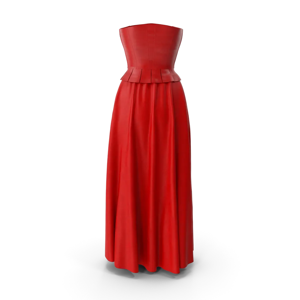 Corset Leather With Skirt