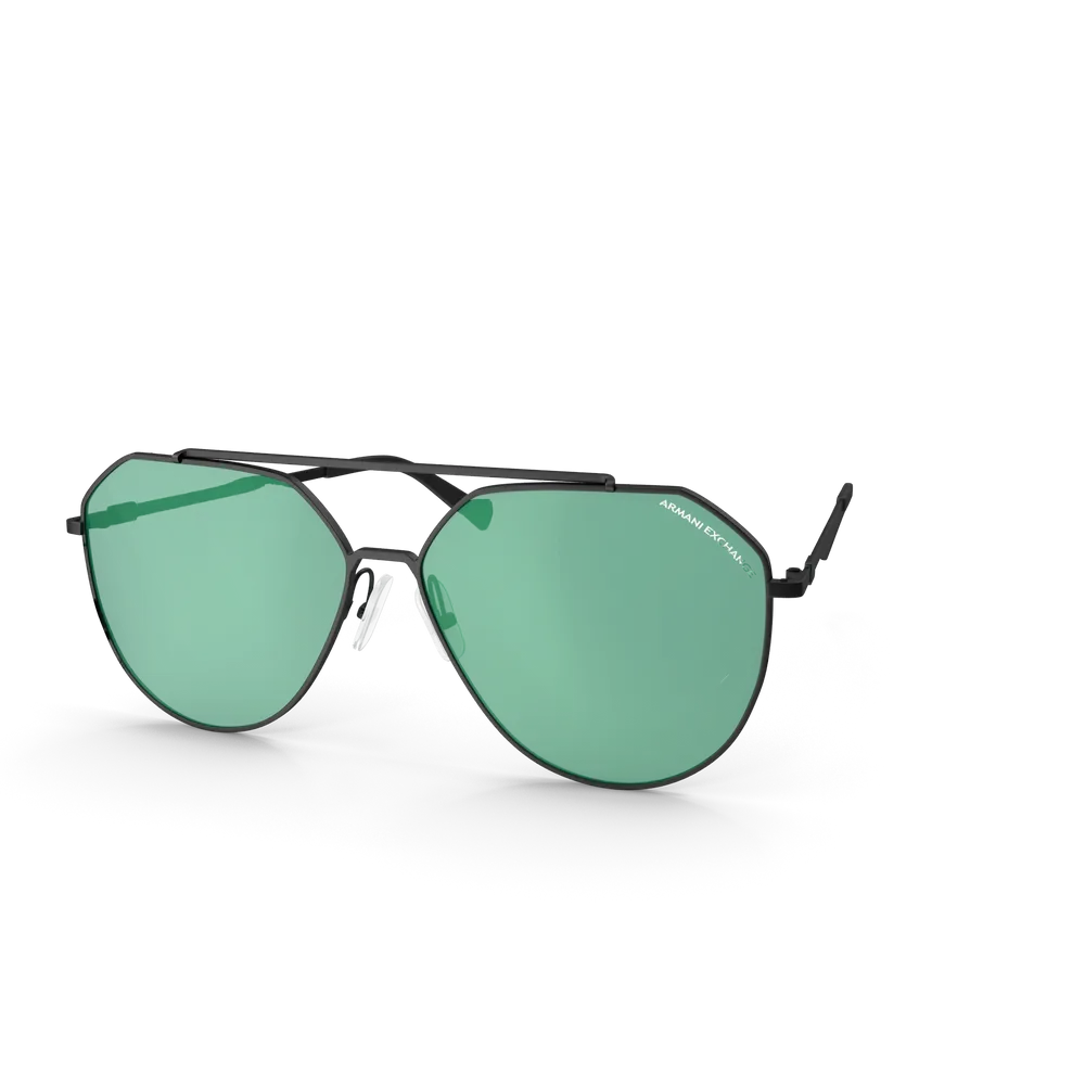 Brille in Grün und Schwarz