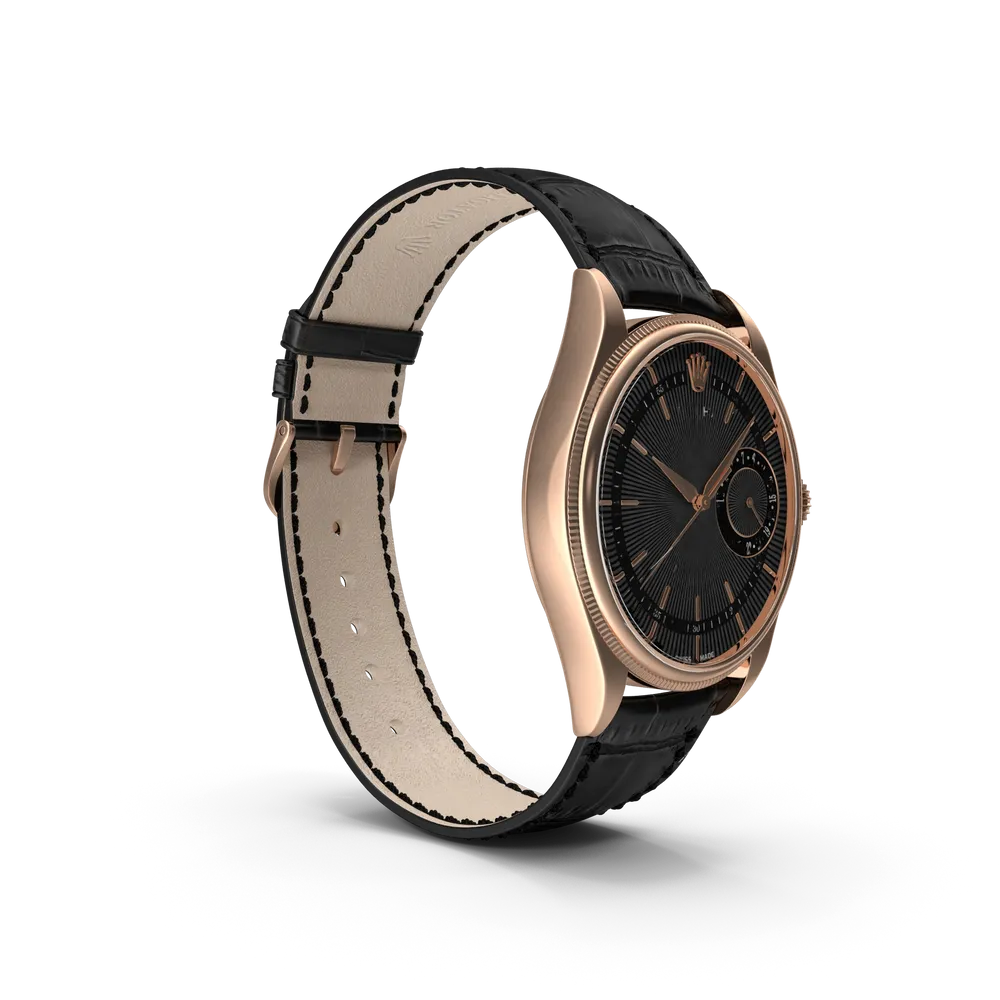 Rolex Cellini Date mit schwarzem Zifferblatt