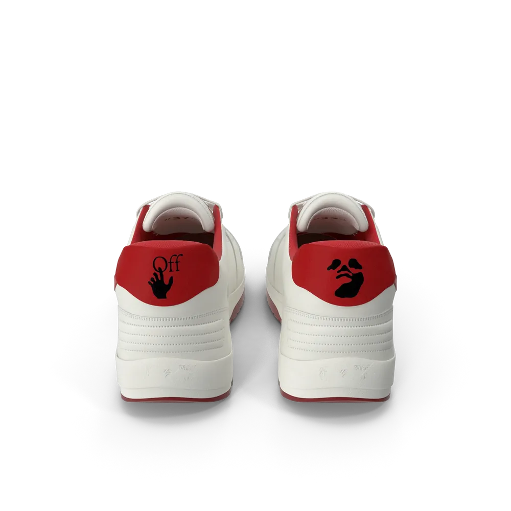 Sport-Sneaker in Off-White und Rot