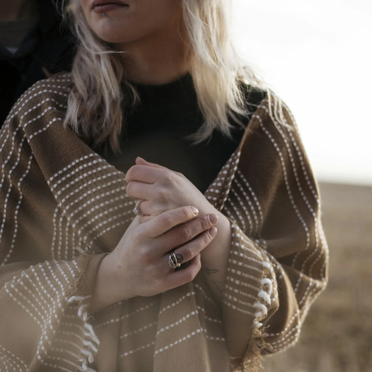 Karierte Kaschmir-Stola